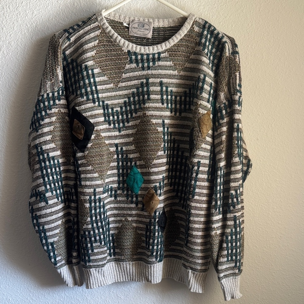 Pronto Uomo Vintage Multicolor Knit Sweater